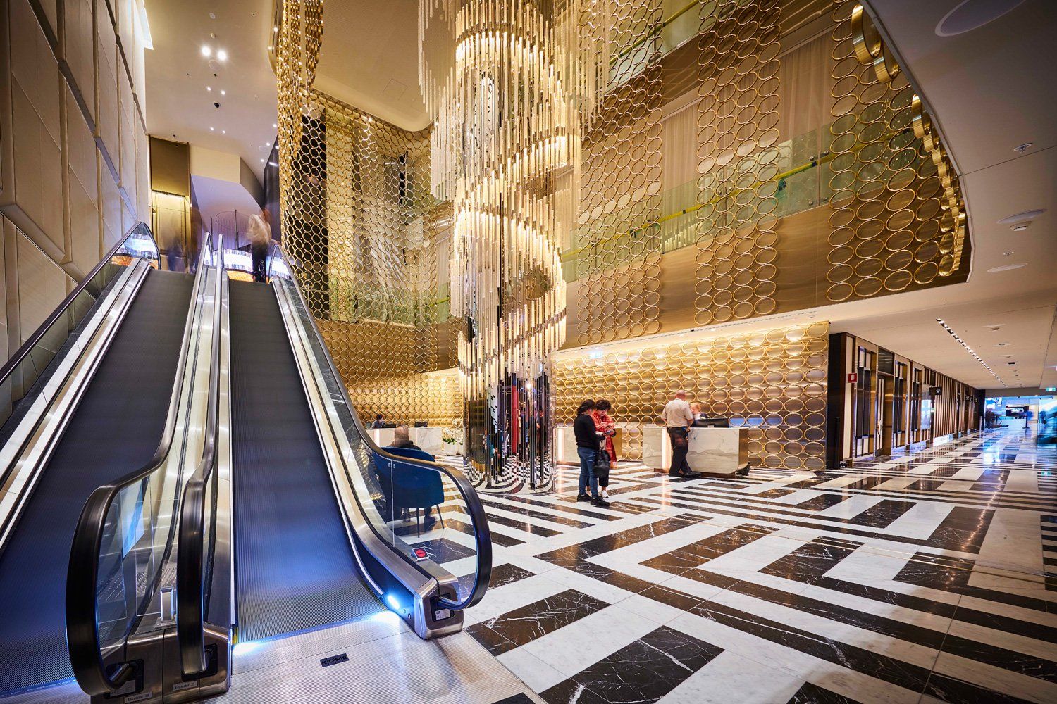 The Star Sydney — elegant hotel lobby interior